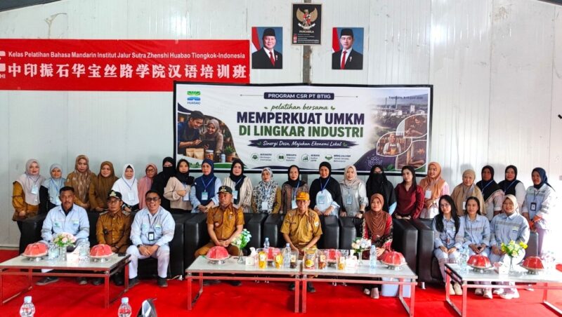 pelatihan umkm lingkar industri btiig di morowali zainuddin peluang masuk rantai pasok