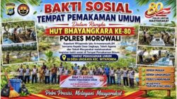 Polsek Witaponda Gelar Baksos di TPU Ungkaya Sambut HUT Bhayangkara ke-80