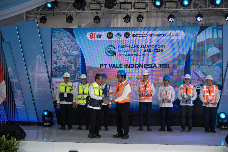 Pelabuhan Balantang PT Vale Raih Level III Green and Smart Port, Berkat Integrasi Inovasi Hijau dan Digital