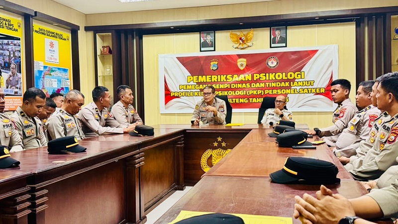 Polda Suteng Perkuat Kesehatan Mental dan Karakter 55 Perwira Baru SIP