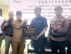 Bupati Morowali Kunjungi Bahombelu, 26 KK Terima Sambungan Listrik dari CSR PT TGK