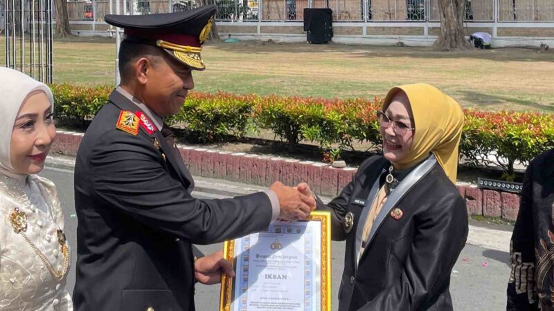 wabup morowali hadiri upacara hut bhayangkara polda sulteng