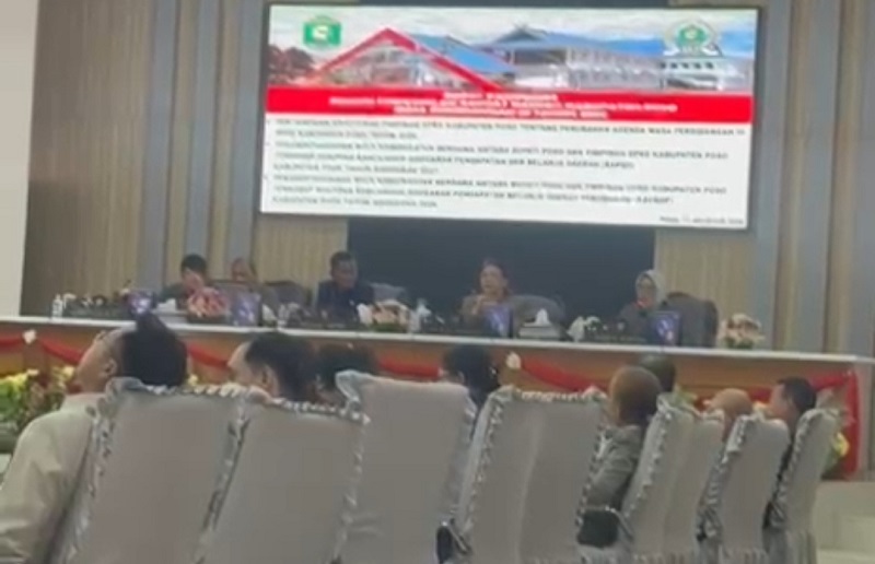 Buntut Tudingan Anggota Fraksi Demokrat, DPRD Poso Diinterupsi