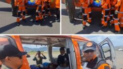 Helikopter Dauphin Basarnas Evakuasi Lansia, Korban Kritis Gempa dari Manggarai Timur