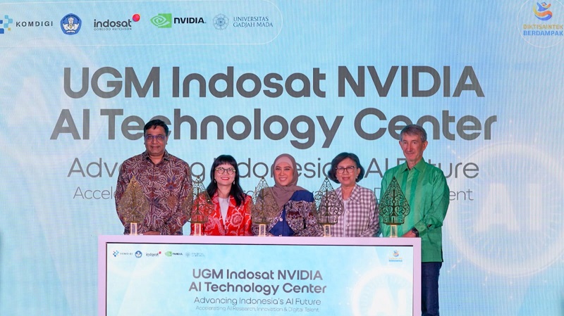 Indosat Gandeng Raksasa Teknologi NVIDIA dan UGM, Buka Pusat Riset AI untuk Pendidikan