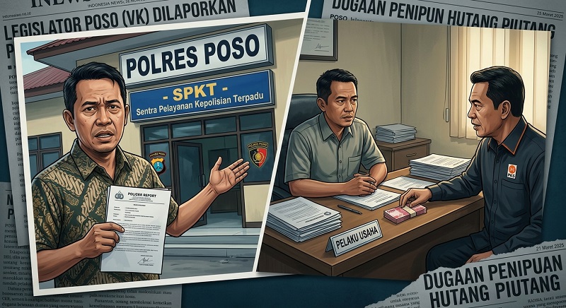Oknum Legislator Poso Asal PKS Dipolisikan Gegara  Dugaan Penipuan Piutang