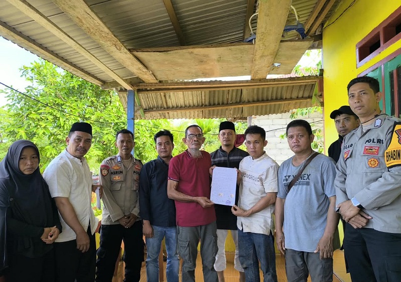 PT Raihan Catur Putra Sampaikan Duka dan Santuni Keluarga Masdin Korban K3