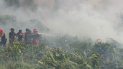 Satu SSK Prajurit Yonif TP 825 Dikerahkan Memadamkan Karhutla di Desa Mondula