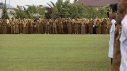 Suasana apel pagi Senin (10/8/2026) di halaman kantor Bupati Morowali. Foto: IKP Morowali.