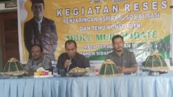 Momen Reses Abdul Muin di Desa Harapan Jaya. Foto: Dok-Pemdes Harja.