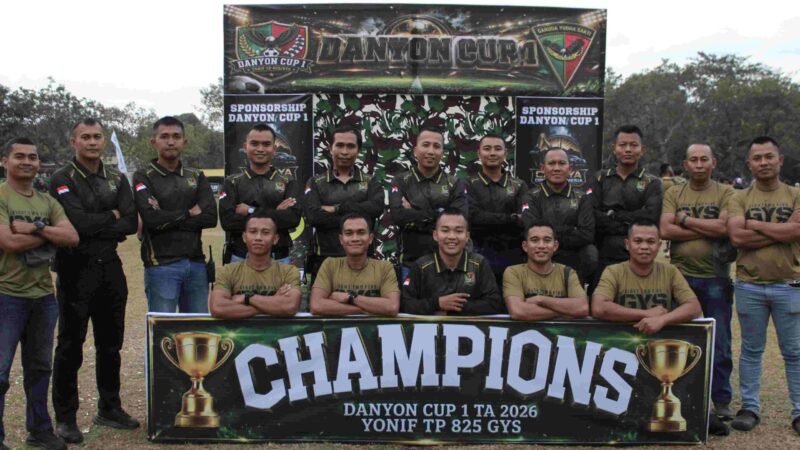 Turnamen Danyon Cup I menggerakkan ekonomi warga Morowali Utara. Foto: Dok-Yon TP 825/GYS