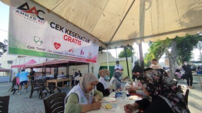 Ahmad Ali Center Sulteng Gelar Cek Kesehatan Gratis di Kawasan CFD Palu
