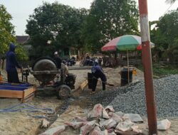 Muncul Proyek Siluman di Kalangkangan Tolitoli, Jalan Cor Beton Dikerjakan Tanpa Papan Anggaran