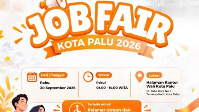 Pemkot Palu Gelar Job Fair dan Pelayanan AK 1 Hari Ini, Terbuka untuk Umum Termasuk Penyandang Disabilitas