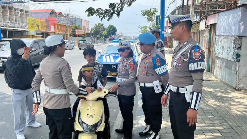 Ditlantas Polda Sulteng Operasi Patuh di Tiga Wilayah Kota Palu