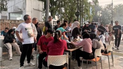 SAAF Kota Palu Aksi Sosial di CFD Palu, Pemeriksaan Kesehatan Gratis Diserbu Warga