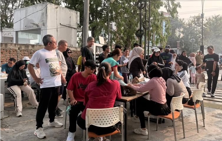 SAAF Kota Palu Aksi Sosial di CFD Palu, Pemeriksaan Kesehatan Gratis Diserbu Warga
